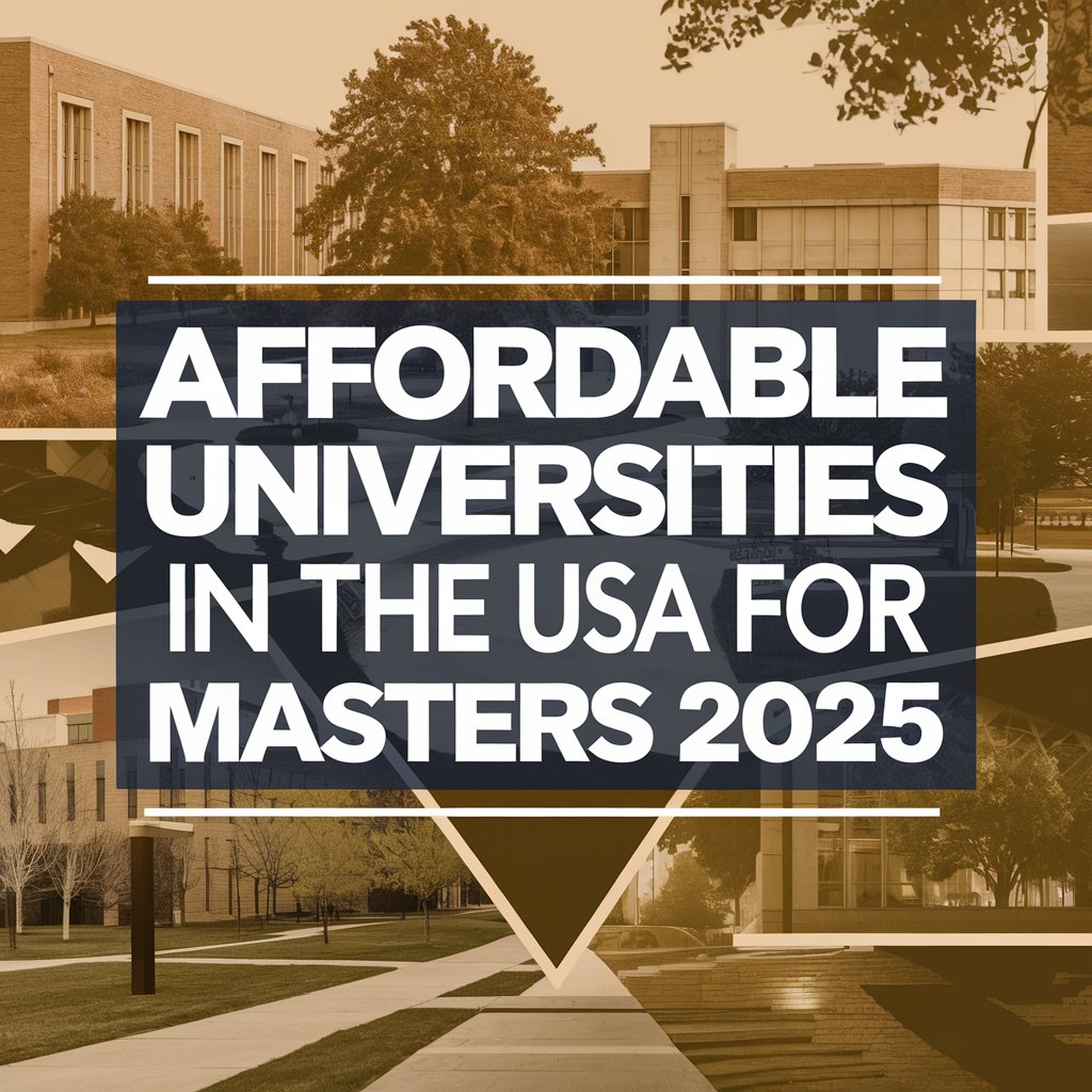 Affordable Universities in the USA for Masters 2025