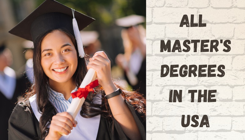 All Master's Degrees in the USA